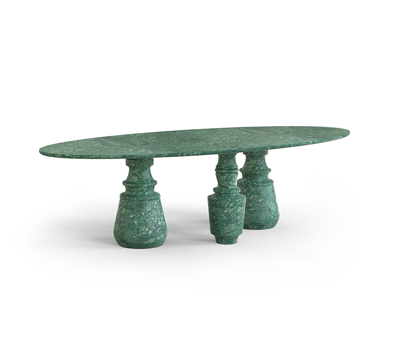 Pietra Oval XL Guatemala Dining Table mobile image 1