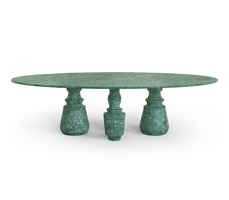Pietra Oval XL Guatemala Dining Table mobile image 2