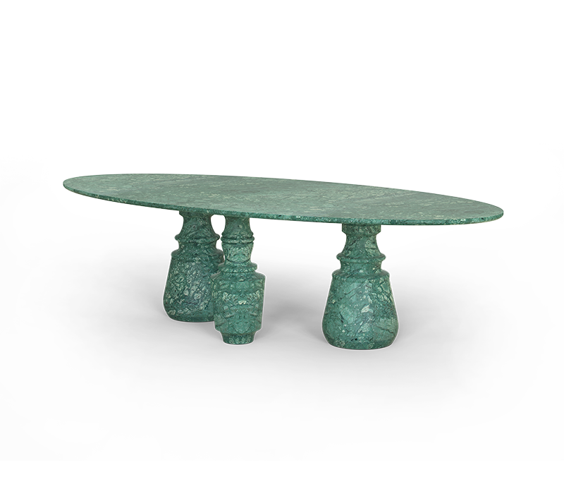 Pietra Oval XL Guatemala Dining Table mobile image 3