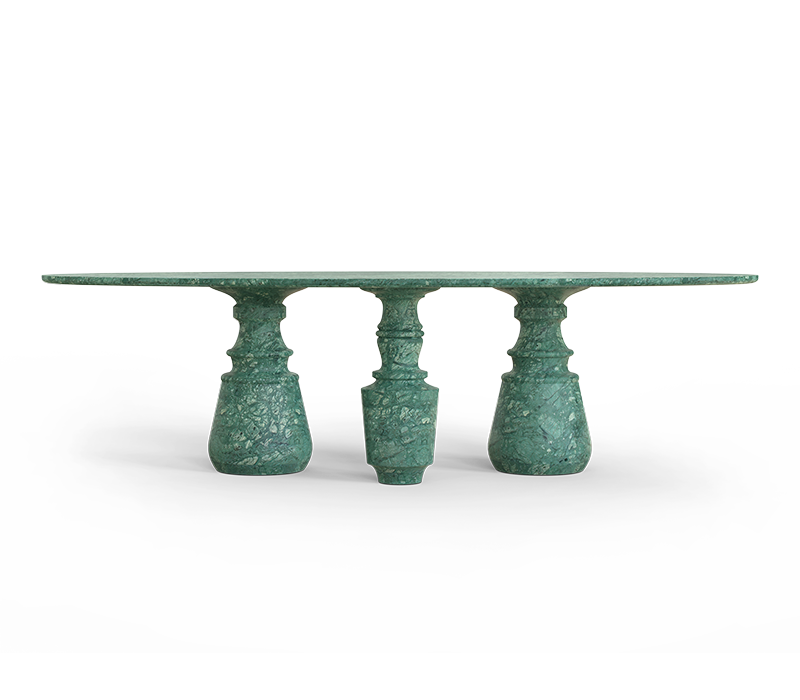 Pietra Oval XL Guatemala Dining Table mobile image 4