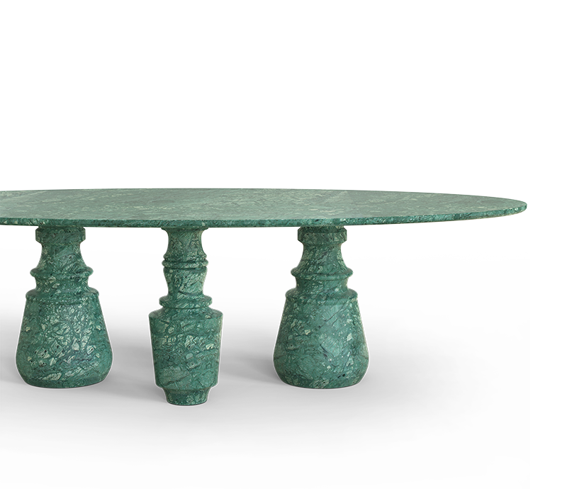 Pietra Oval XL Guatemala Dining Table mobile image 5