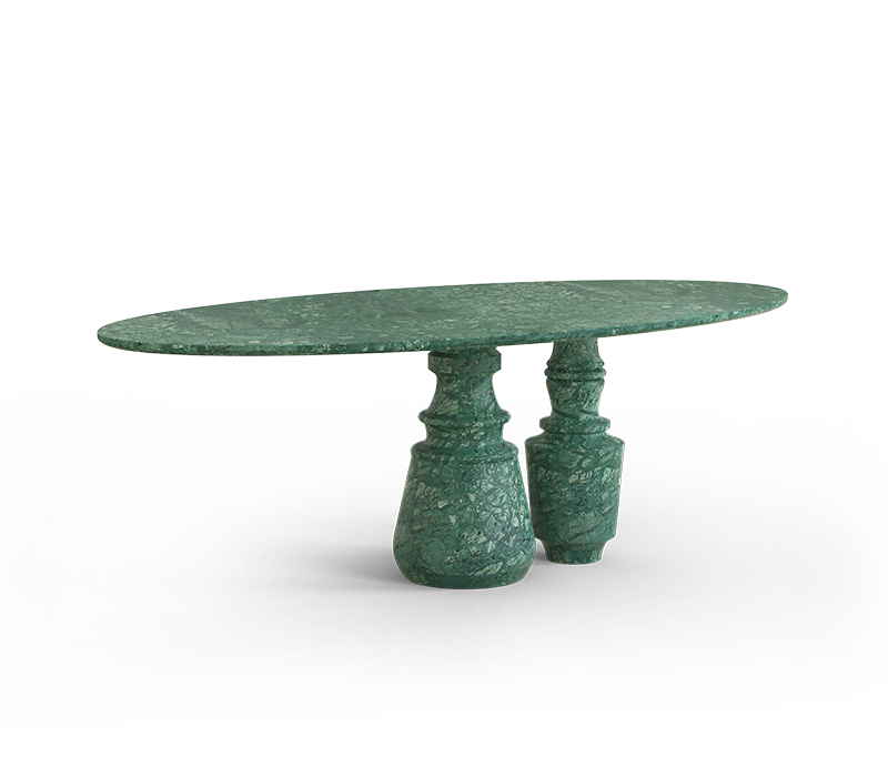 Pietra Oval Guatemala Dining Table mobile image 1