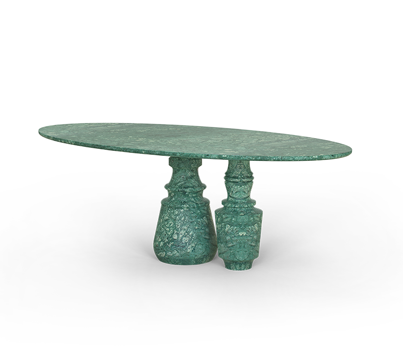 Pietra Oval Guatemala Dining Table mobile image 3