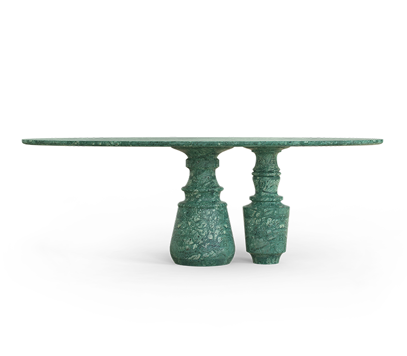 Pietra Oval Guatemala Dining Table mobile image 4