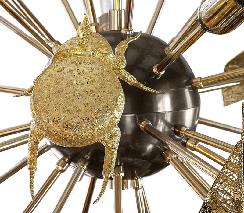 Supernova Filigree Chandelier mobile image 7