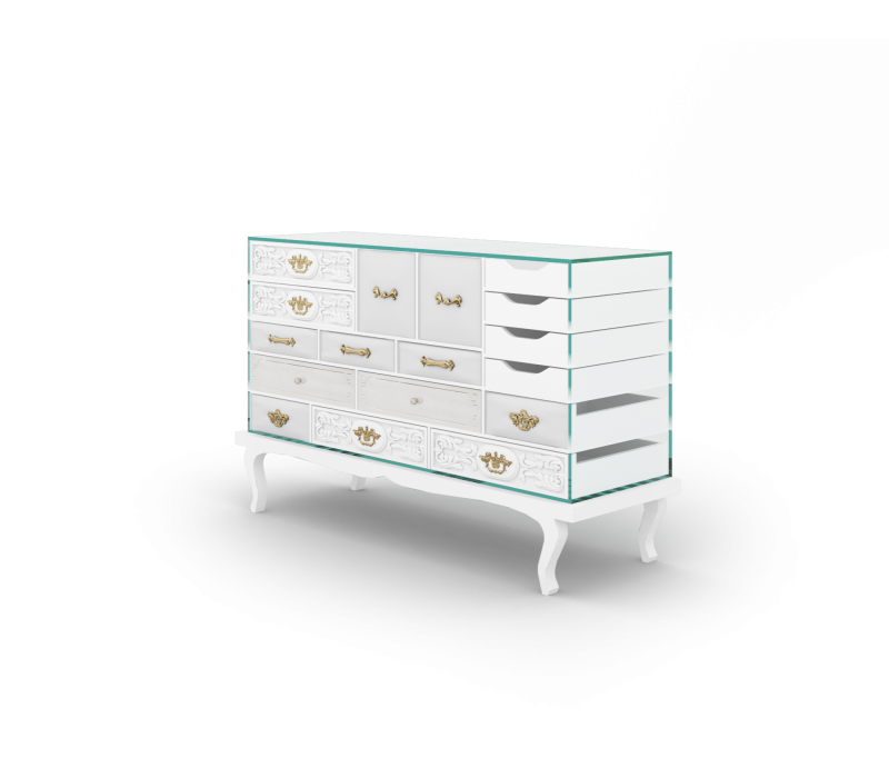 Soho White Sideboard mobile image 3