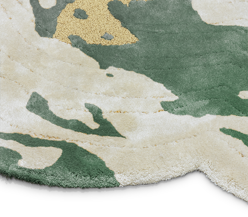 Fortuna Green Rug mobile image 2