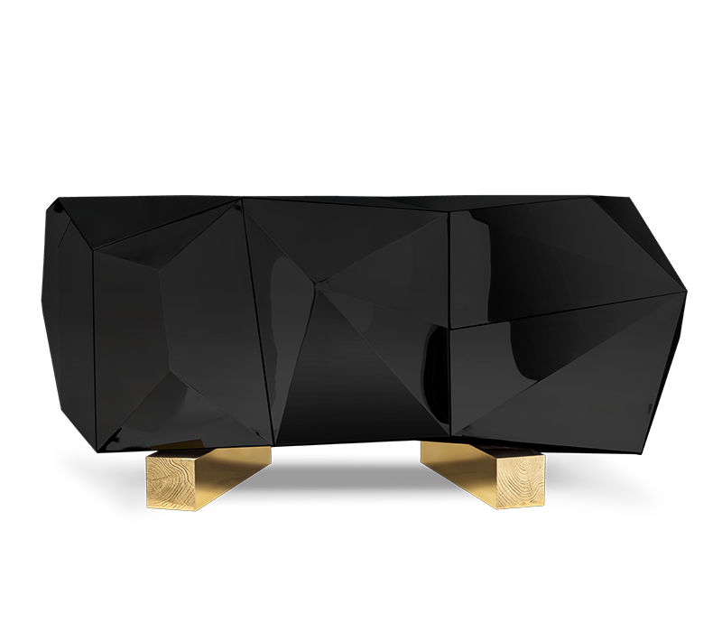 Diamond II Black Sideboard mobile image 1