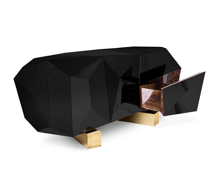Diamond II Black Sideboard mobile image 3