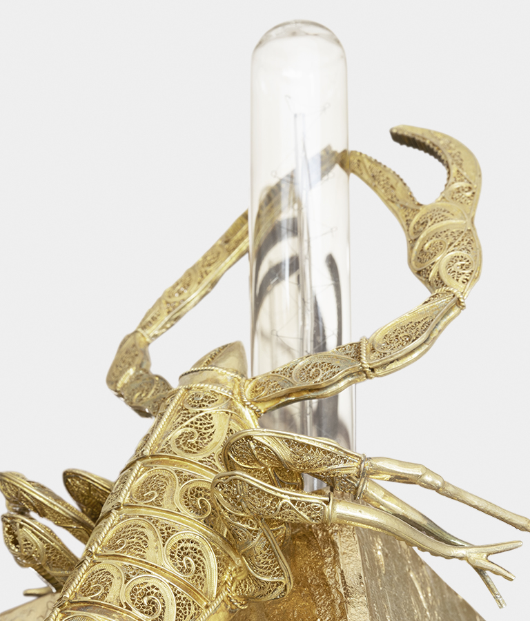 cubic filigree scorpion small