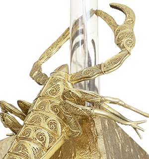 cubic filigree scorpion small