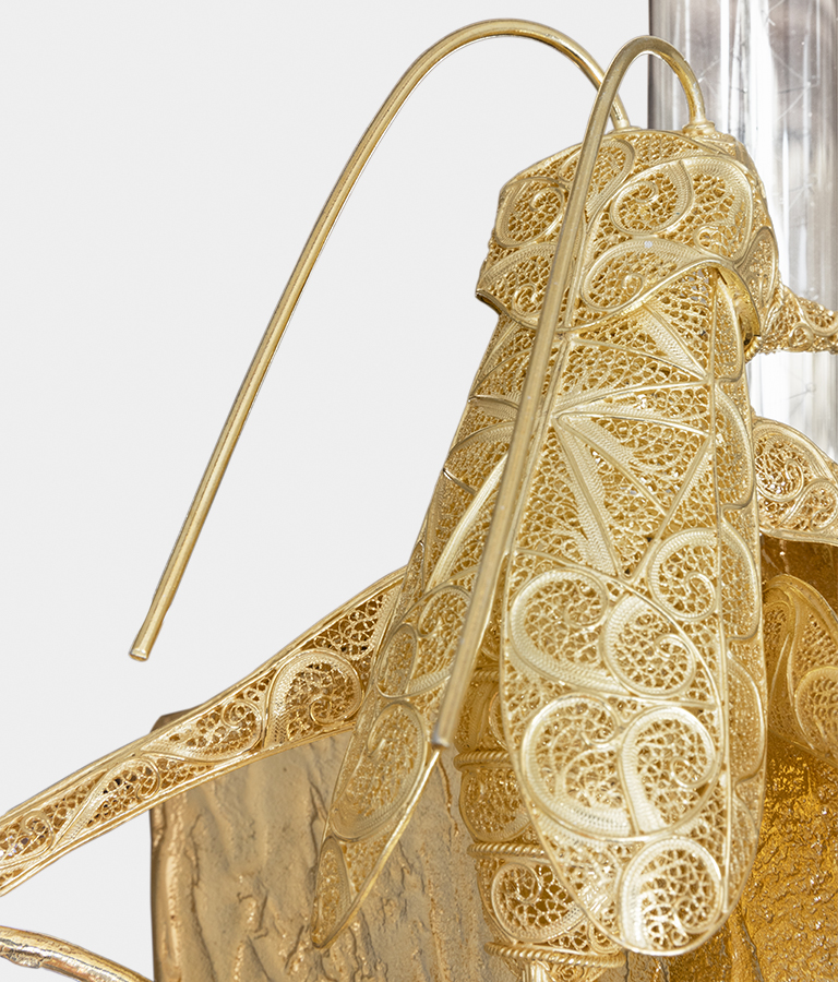 cubic filigree cricket small