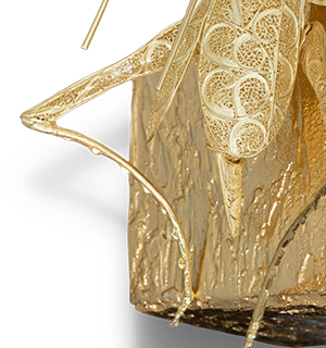 cubic filigree cricket small
