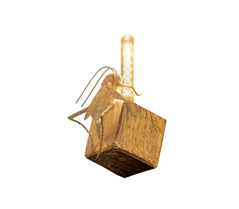 Cubic Filigree Cricket Small Wall Lamp mobile image 2