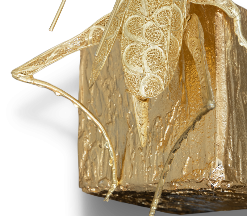 Cubic Filigree Cricket Small Wall Lamp mobile image 7