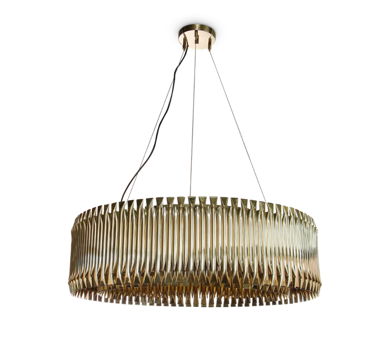 Matheny Round Suspension Lamp mobile image 1