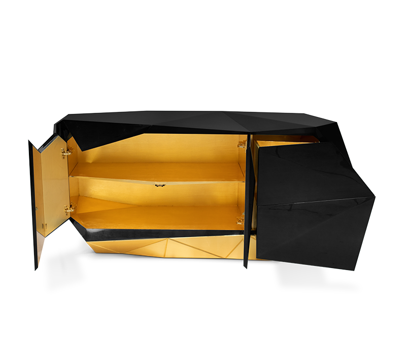 Diamond III Black Sideboard mobile image 2