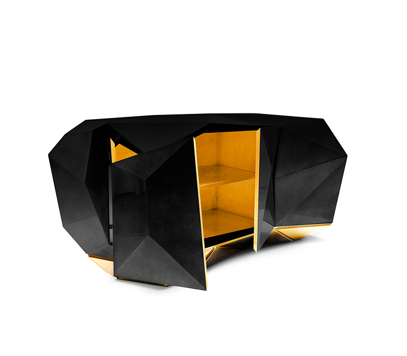 Diamond III Black Sideboard mobile image 4