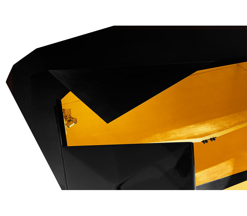 Diamond III Black Sideboard mobile image 6