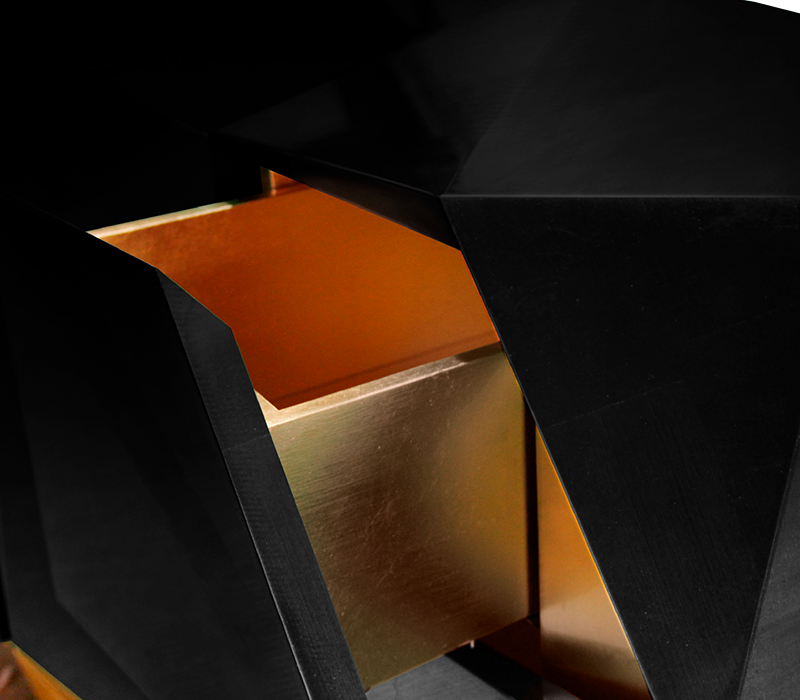 Diamond III Black Sideboard mobile image 8