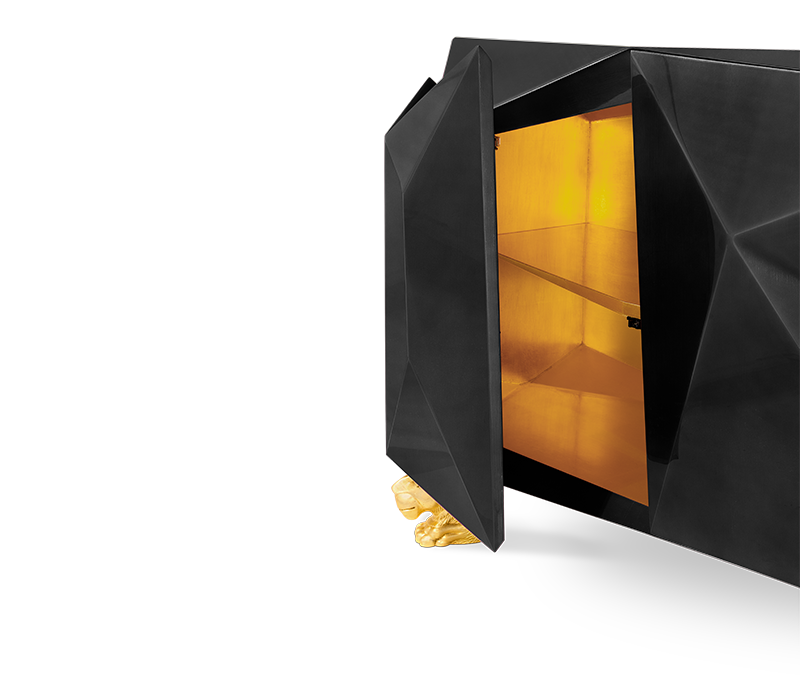 Diamond Black Sideboard mobile image 7