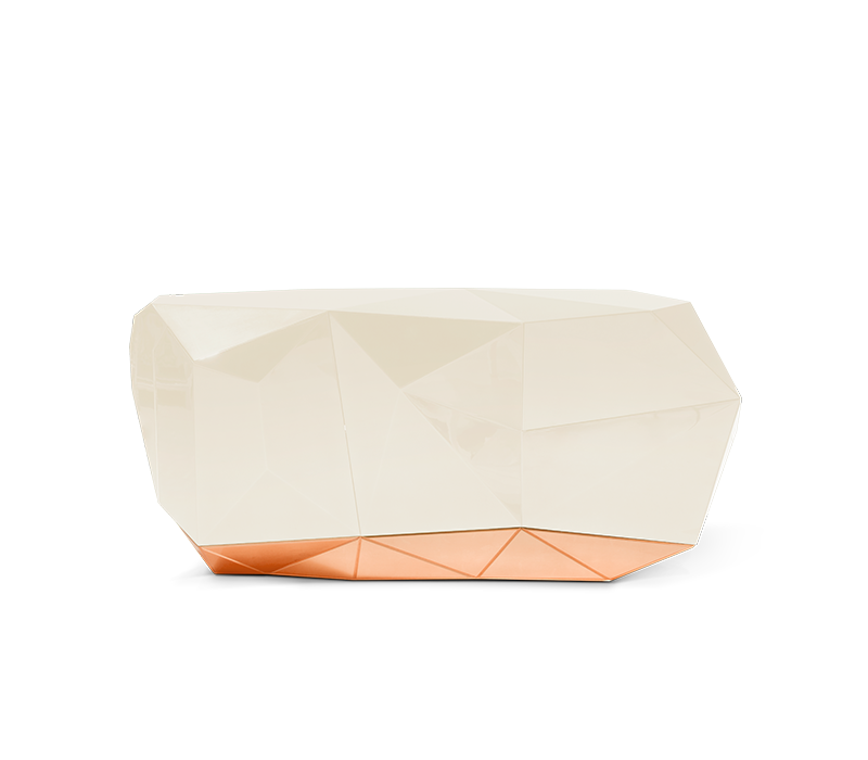 Diamond Cream Sideboard mobile image 1