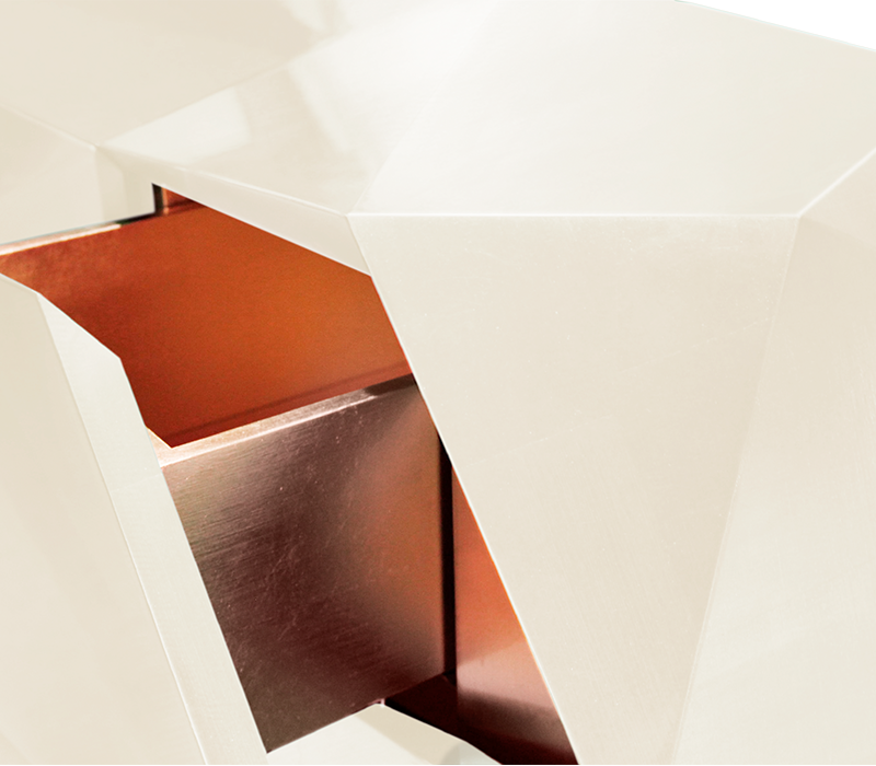 Diamond Cream Sideboard mobile image 14