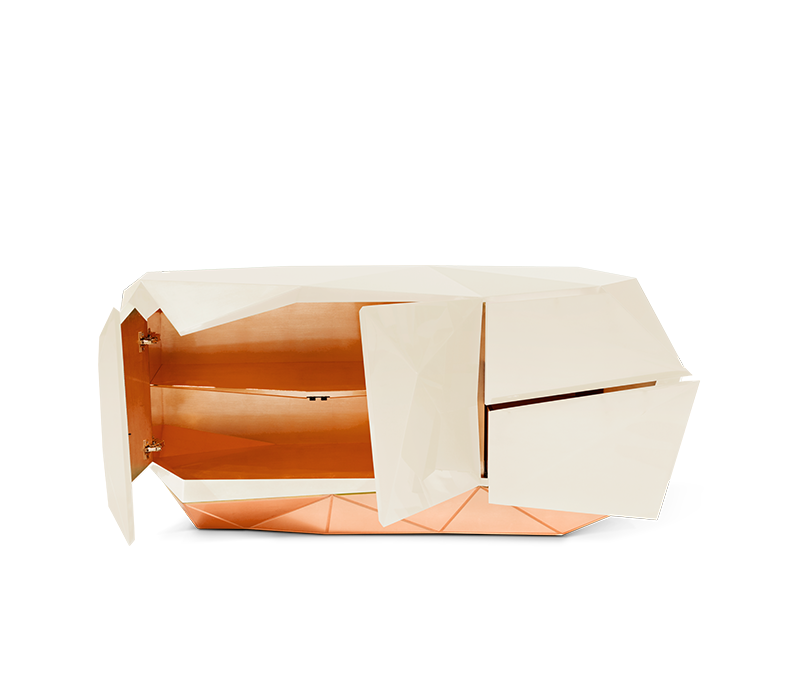 Diamond Cream Sideboard mobile image 2