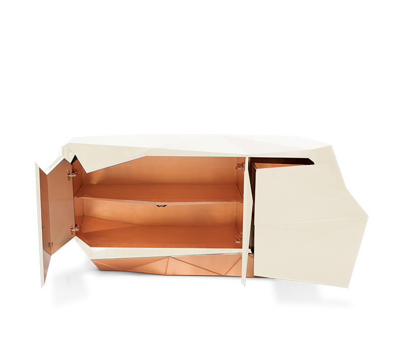 Diamond Cream Sideboard mobile image 3