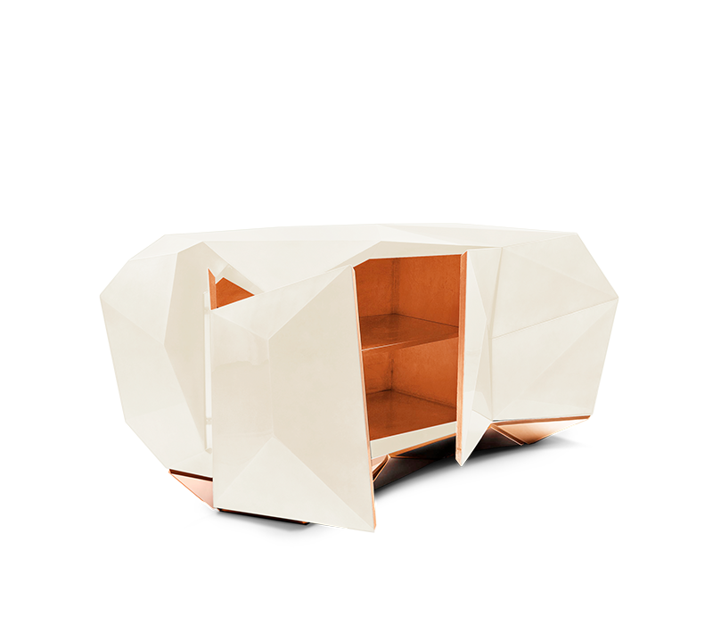 Diamond Cream Sideboard mobile image 9