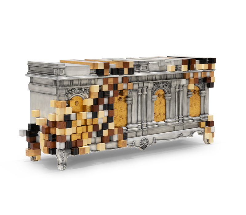 Piccadilly Gray Sideboard mobile image 3