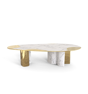 Ophelia Carrara Marble and Gold