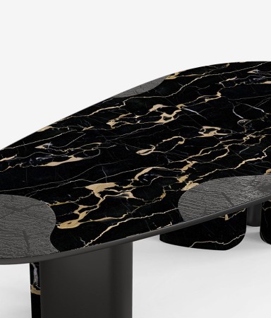 Ophelia Portoro Marble and Black