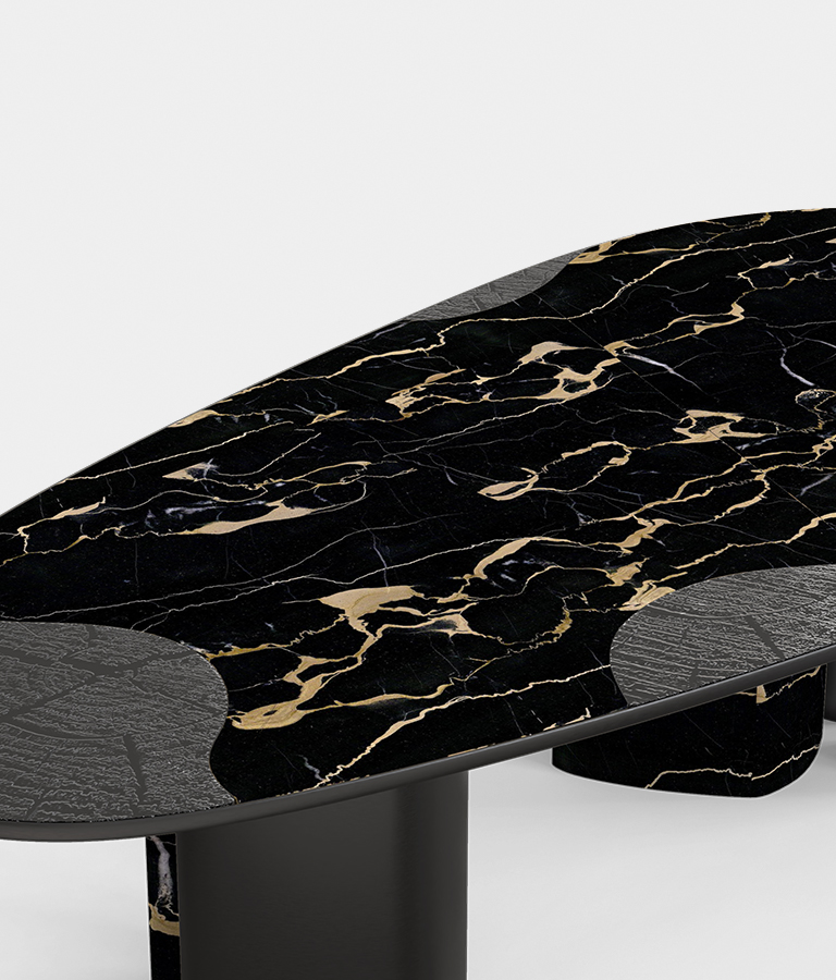 Ophelia Portoro Marble and Black