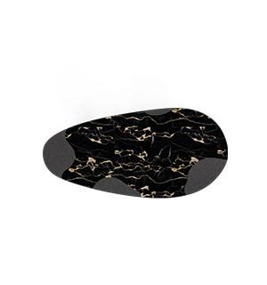 Ophelia portoro marble and black