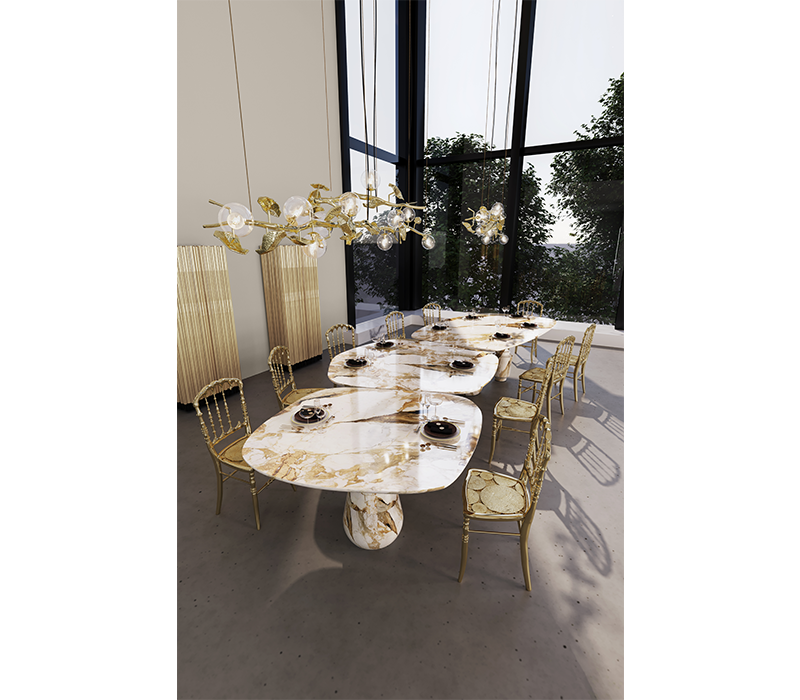 Pietra Modular Dining Table mobile image 14