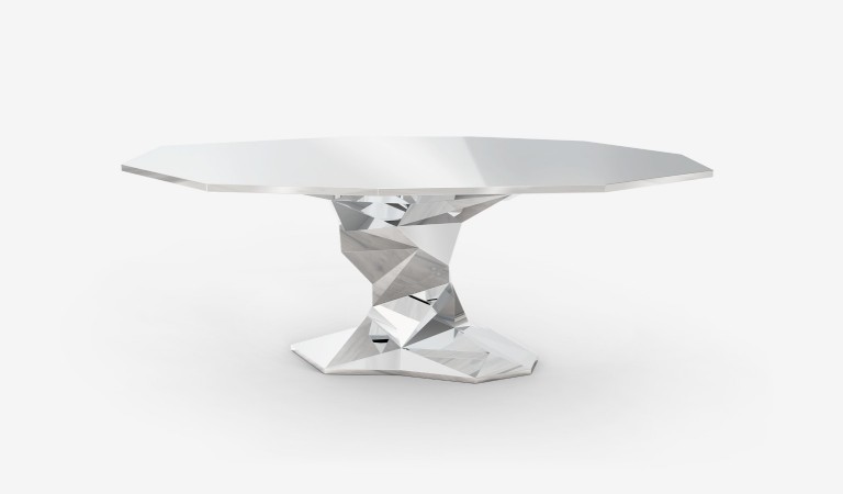 Bonsai Silver Dining Table
