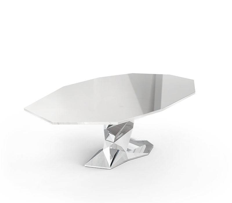 Bonsai Silver Dining Table mobile image 3