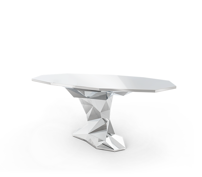 Bonsai Silver Dining Table mobile image 4