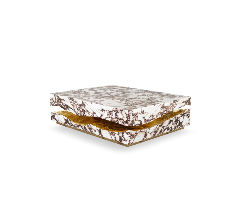 Quarry Calacatta Violla Marble Center Table mobile image 1