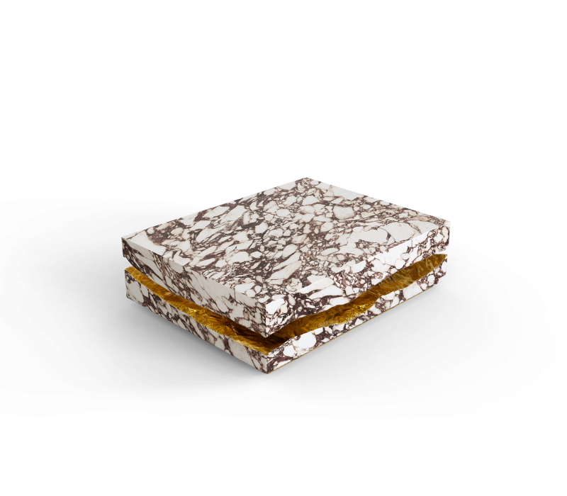 Quarry Calacatta Violla Marble Center Table mobile image 5