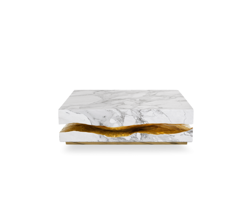 Quarry Carrara Marble Center Table mobile image 2