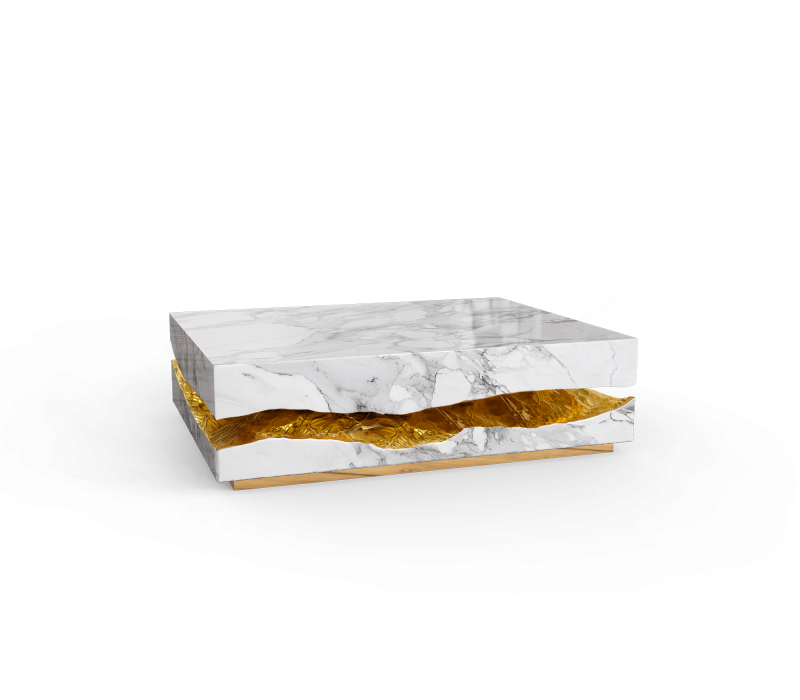 Quarry Carrara Marble Center Table mobile image 3