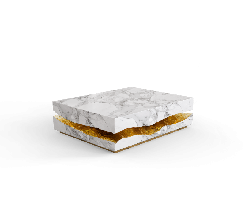 Quarry Carrara Marble Center Table mobile image 4
