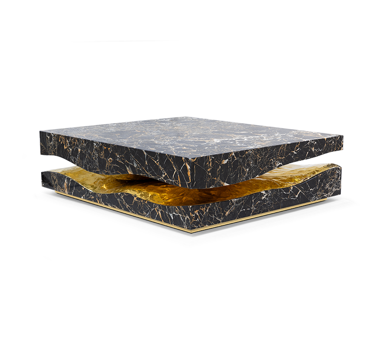 Quarry Portoro Marble Center Table mobile image 1