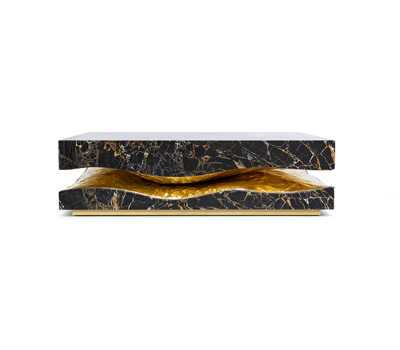 Quarry Portoro Marble Center Table mobile image 2