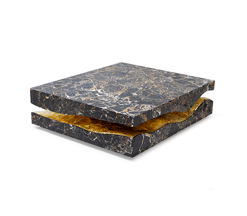 Quarry Portoro Marble Center Table mobile image 3