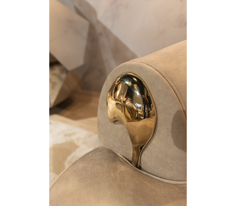 Soleil Cream Curved Sofa mobile image 16