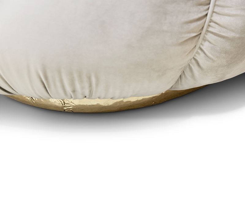 Soleil Curved Cream Sofa mobile image 11