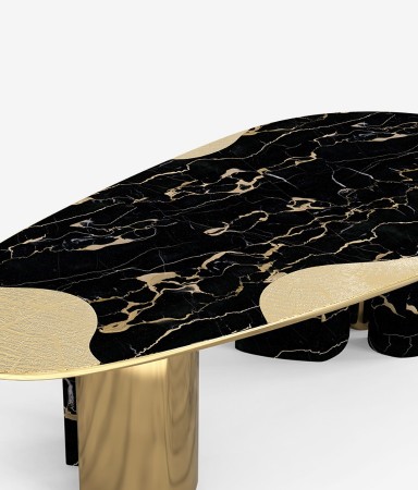 Ophelia Portoro Marble and gold